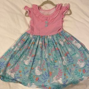 Eleanor Rose bunny dress 5-6